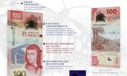 Banxico revela nuevo billete de 100 pesos