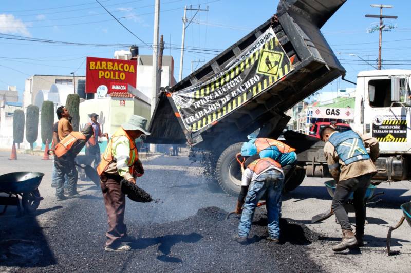 Concejo Interino reporta 18 mil metros cuadrados de vialidades reparadas en Pachuca