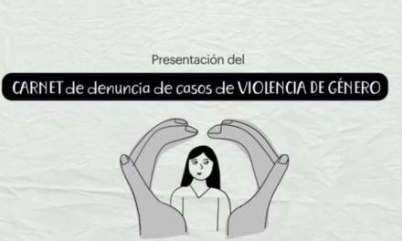Presentan carnet de denuncia de casos de violencia de género
