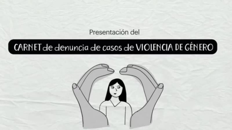 Presentan carnet de denuncia de casos de violencia de género