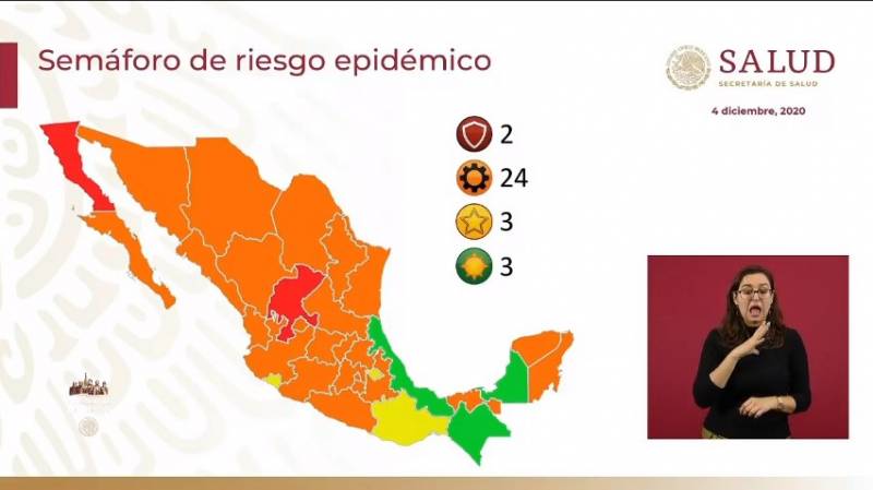 Hidalgo continúa en semáforo naranja de riesgo epidemiológico