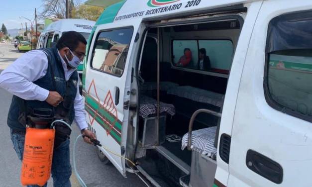 Refuerzan medidas sanitarias transporte