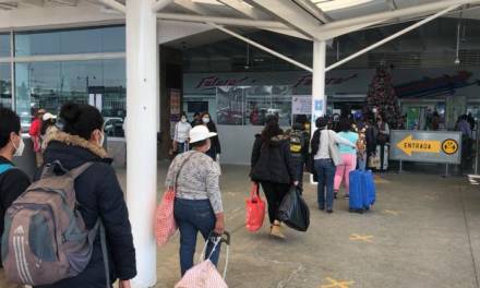 Refuerzan medidas sanitarias en la Central de Autobuses de Pachuca