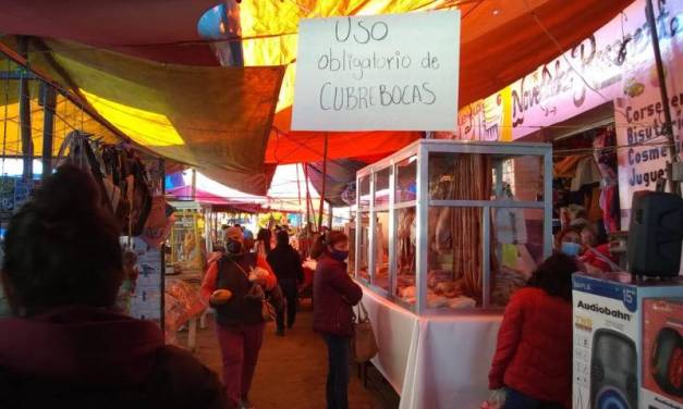 Suspenden tianguis y actividades del mercado municipal en Agua Blanca