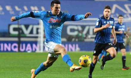 Hirving Lozano anota en eliminación del Napoli