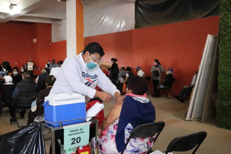 Avance de vacunación en Hidalgo es del 29.9 por ciento