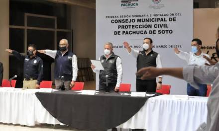 Instalan en Pachuca Consejo Municipal de Protección Civil