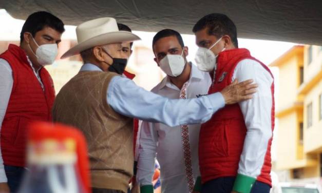 Julio Valera fortalece campaña de aspirantes en Sierra y Huasteca