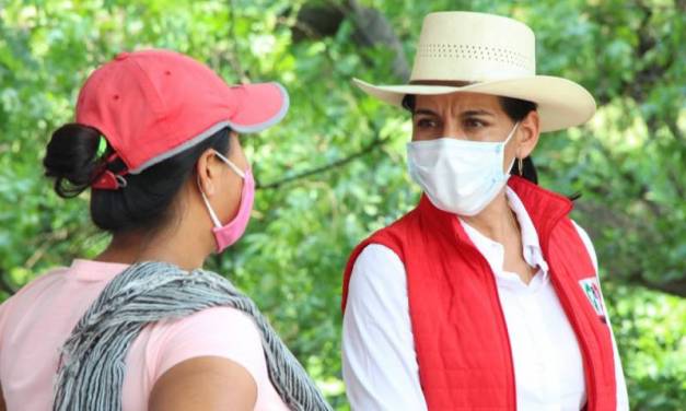 Con caminata Irene Soto busca el apoyo de la gente de Tepeji