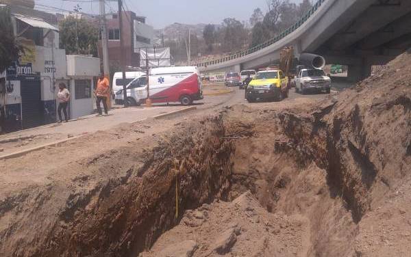 Se registra accidente en obra de Pachuca