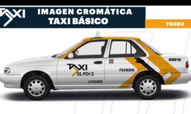 Taxis de Hidalgo tendrán taxímetros, geolocalización y nuevos colores