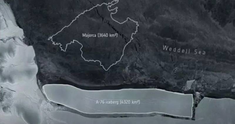 El mayor iceberg se desprende de la Antártida