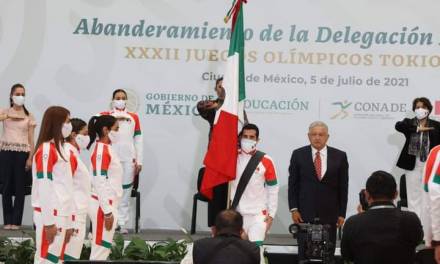 Abanderan a delegación olímpica de México