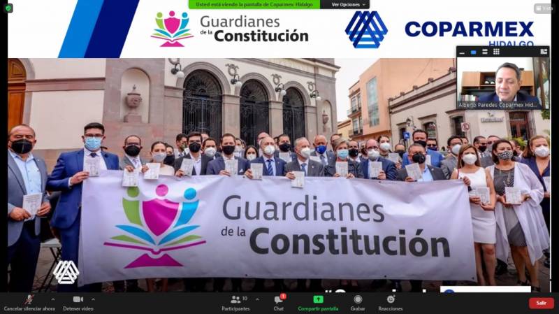 COPARMEX Hidalgo presenta la iniciativa Guardianes de la Constitución
