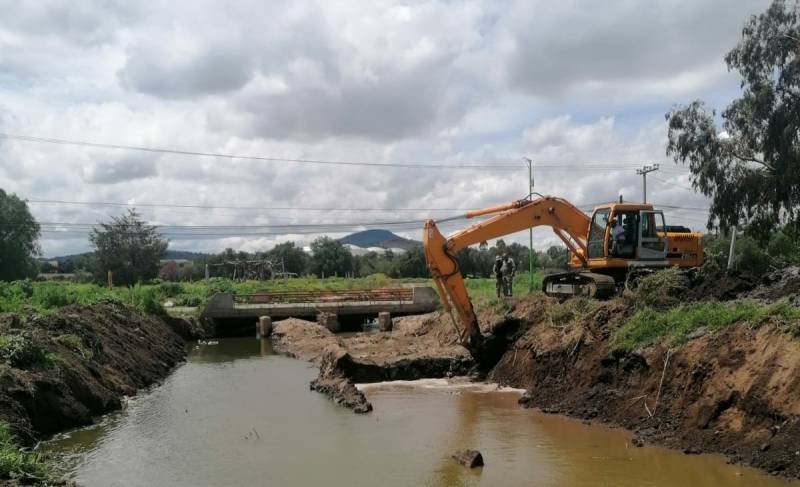 Realizan trabajos para evitar inundaciones en Tizayuca