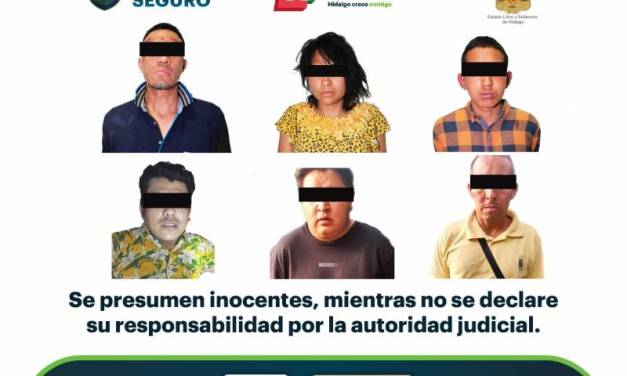 Aseguran a grupo de asaltantes por robo a casa habitación en Apan