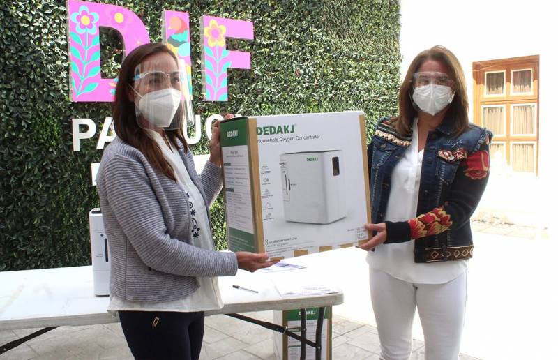 DIF Pachuca beneficia a 155 personas con préstamos de concentradores de oxígeno