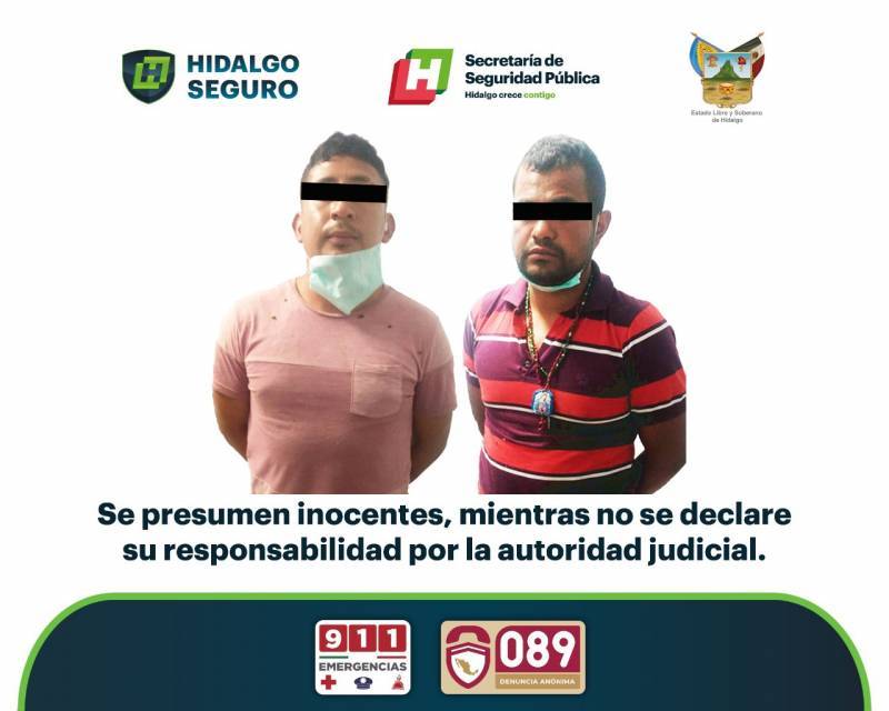 Detienen a 2 tras presunto asalto a clínica en Tulancingo