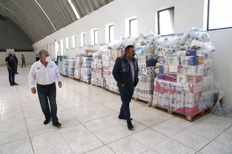 Centro de acopio en Tula colectó 732 toneladas de víveres