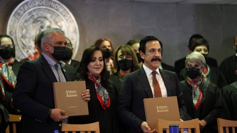 Rinde primer informe presidenta del Poder Judicial del Estado de Hidalgo