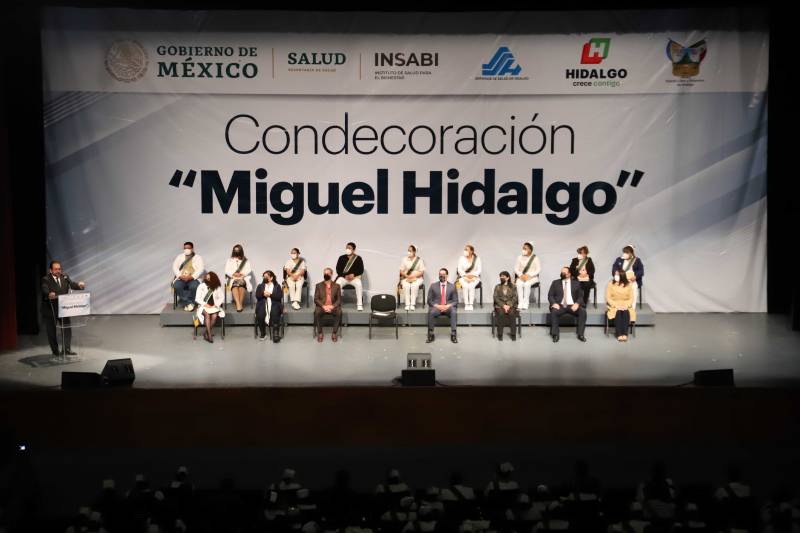 Entregan condecoración Miguel Hidalgo a personal de la SSH por su labor en manejo de la pandemia