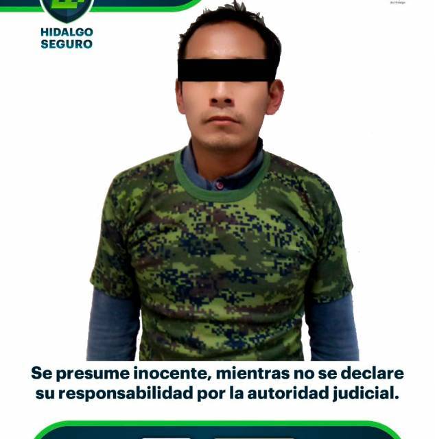Asegura SSP Hidalgo a individuo tras presunta agresión a mujer