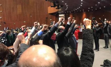 Periodistas protestan en la Cámara de Diputados