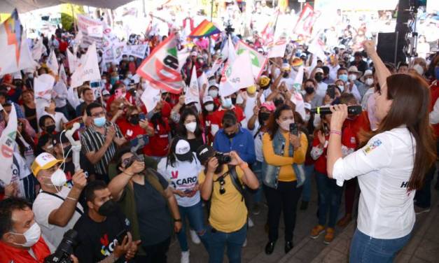 Comerciantes de Pachuca respaldan proyecto de Carolina Viggiano