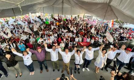 Más de 5 mil personas manifiestan su apoyo a Julio Menchaca en Tizayuca