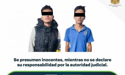 Por relación con narcomenudeo, aseguran a tres hombres en Hidalgo