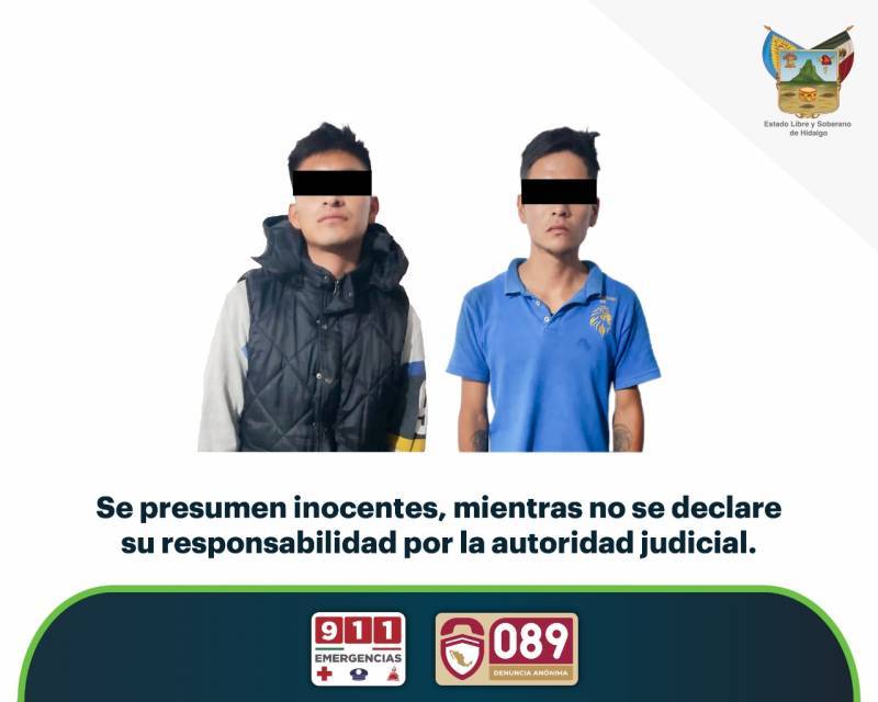 Por relación con narcomenudeo, aseguran a tres hombres en Hidalgo