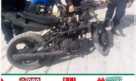 Policía de Pachuca recupera motocicletas robadas