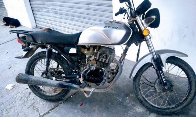 Robó motocicleta en región de Tula; fue asegurado
