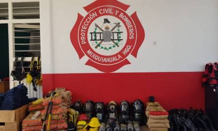 PC y bomberos reciben equipo de protección personal de Mixquiahuala