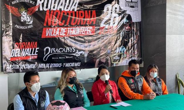 Prepara Villa de Tezontepec rodada nocturna para motociclistas