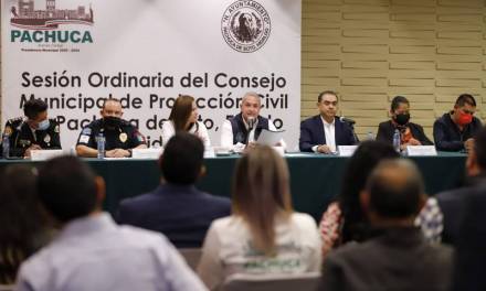 Presentan Plan de Emergencias por Fenómenos Hidrometeorológicos en Pachuca