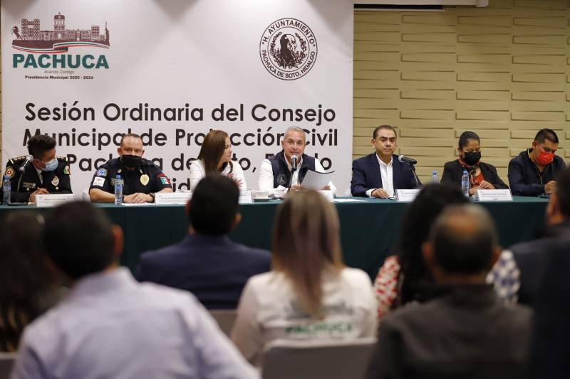 Presentan Plan de Emergencias por Fenómenos Hidrometeorológicos en Pachuca