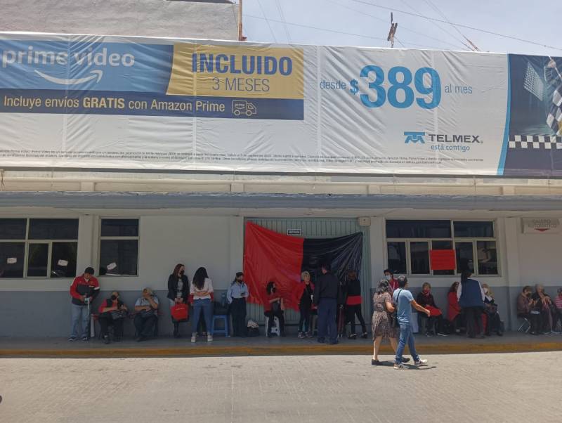 Sindicalizados en Pachuca se unen a paro nacional de Telmex