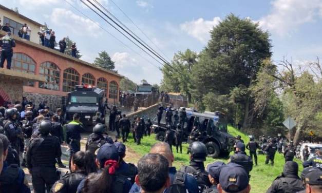 Balacera en Topilejo deja a dos policías heridos y 14 detenidos