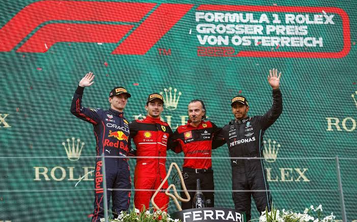 Chales Leclerc ganó GP de Austria; Checo Pérez abandonó la carrera