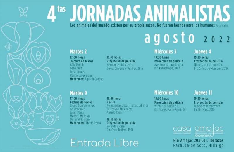 Arranca Cuarta Jornada Animalistas en Pachuca