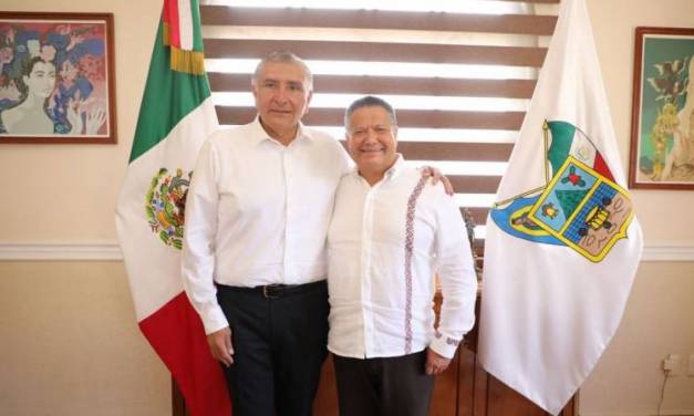 Julio Menchaca se reúne con Adán Augusto López, secretario de Gobernación