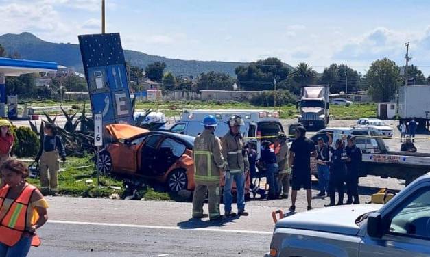 Accidente deja 6 heridos sobre la Pachuca-Ciudad Sahagún