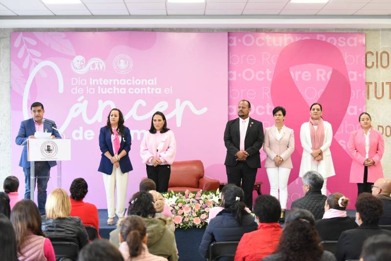 Conmemoran Día Rosa en el Congreso local