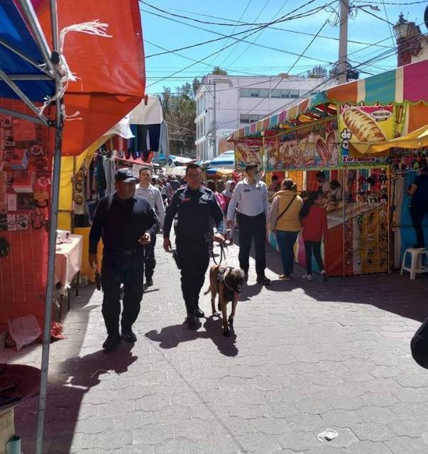 Policía mantiene vigilancia en la feria de Pachuca