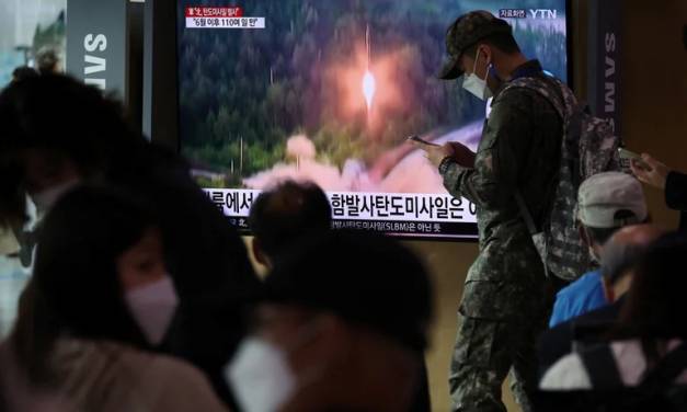 Corea del Norte envía misil balístico a mar de Japón