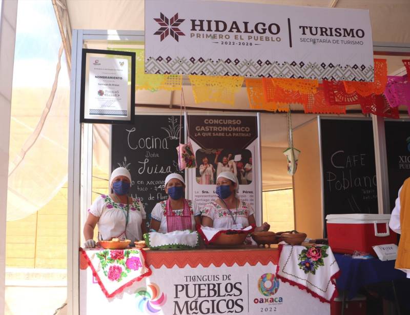 Llega Hidalgo al Tianguis de Pueblos Mágicos en Oaxaca