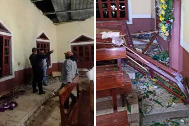 Explota pirotecnia en capilla de Veracruz; hay 10 heridos