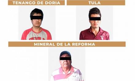 Detienen a 3 hombres involucrados con robo de hidrocarburo en 3 municipios