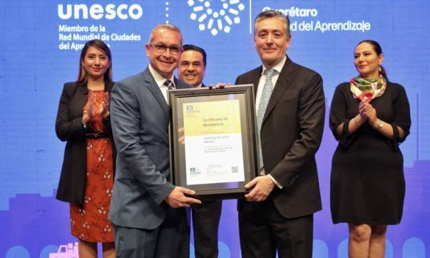 Unesco entrega a Pachuca nombramiento de Ciudad del Aprendizaje